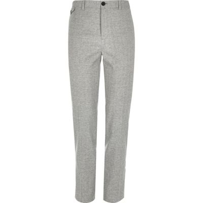 Light grey smart skinny trousers